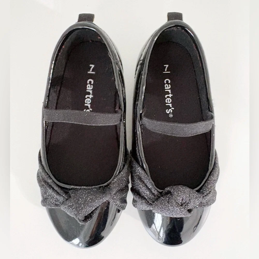 Carter's Patent Leather Toddler Ballet Flats Dress Shoes Size 7